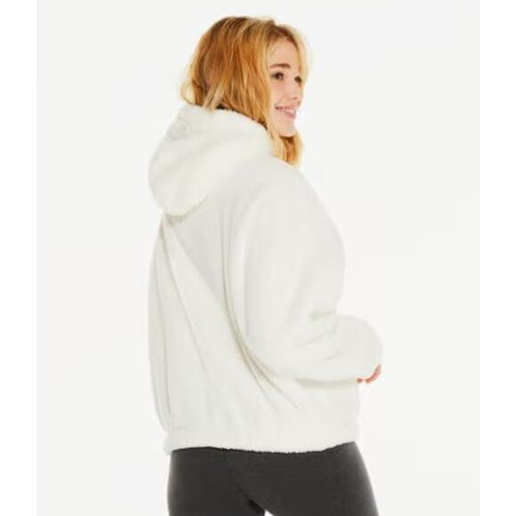 Sherpa Fleece Oversized Full-Zip Hoodie - Picture 6 of 6